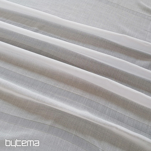 Curtain GERSTER 11296 white with stripes