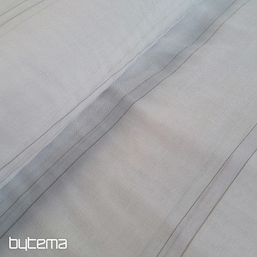 Curtain GERSTER 11296 white with stripes