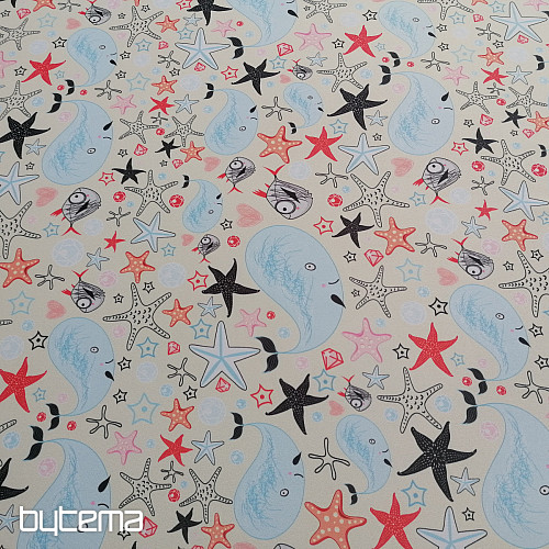 Decorative fabric BLACK-OUT Underwater world