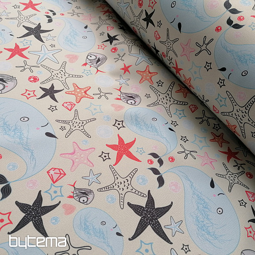 Decorative fabric BLACK-OUT Underwater world