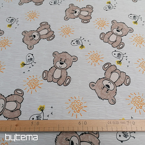 Decorative fabric BLACK-OUT Teddy bears