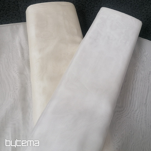 Voile curtain CREAM GLOSSY 896