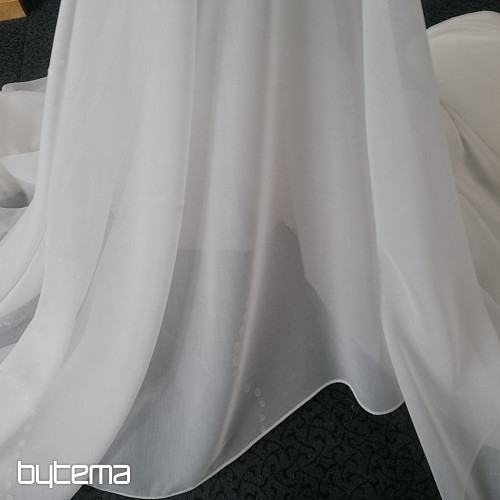 Voial curtain SMARAGD - light cream
