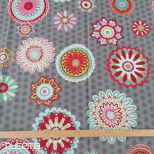 Decorative curtain Mandala flower -130x245 cm