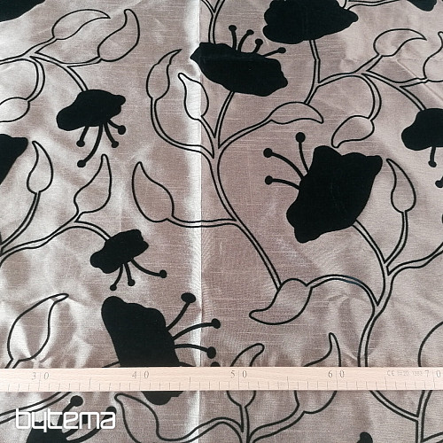 Decorative curtain Symphonie brown 144x245 cm