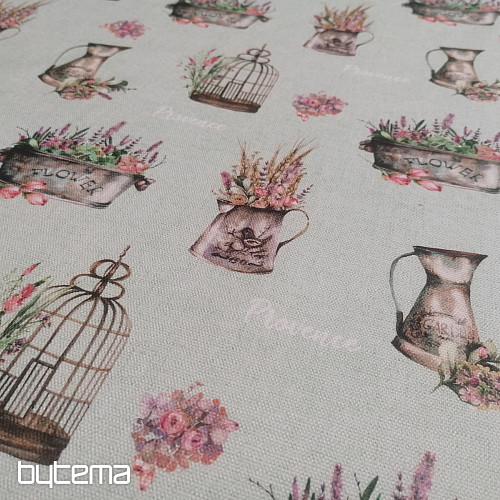 Decorative fabric PROVANCE-G green