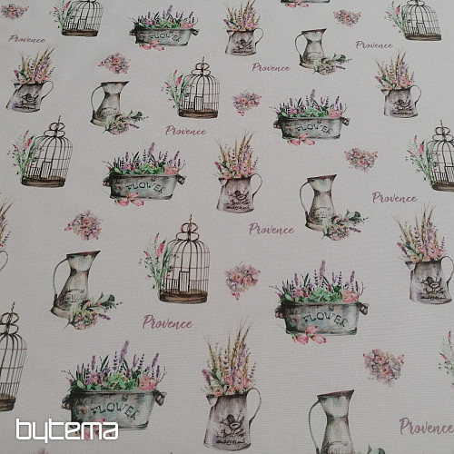 Decorative fabric PROVANCE-G white