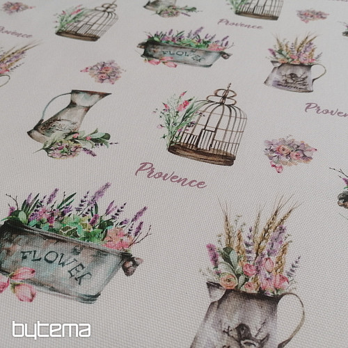 Decorative fabric PROVANCE-G white