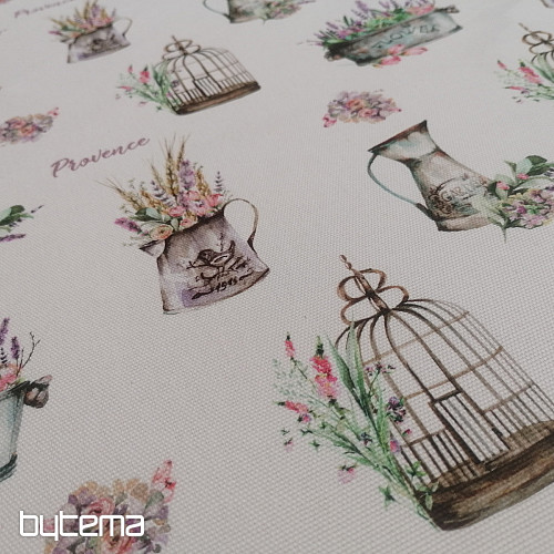Decorative fabric PROVANCE-G white