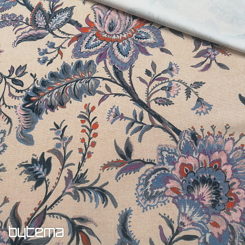 Decorative fabric BIG BLUE FLOWER