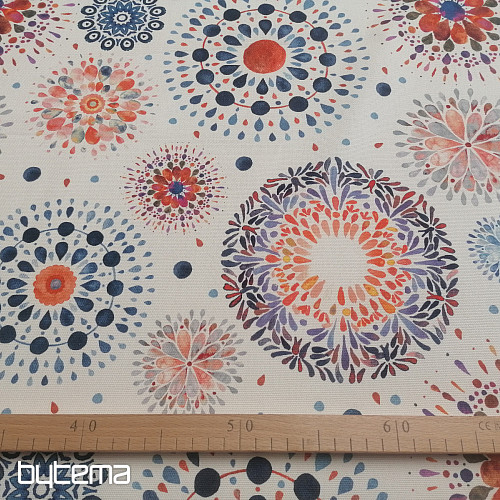 Decorative fabric VARANASI-I white