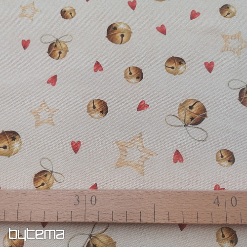 Christmas decorative fabric ROLNIČKY