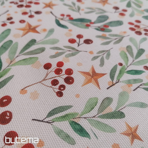 Christmas decorative fabric PIXIES twigs