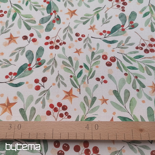 Christmas decorative fabric PIXIES twigs