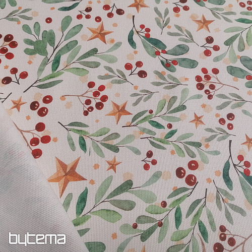 Christmas decorative fabric PIXIES twigs