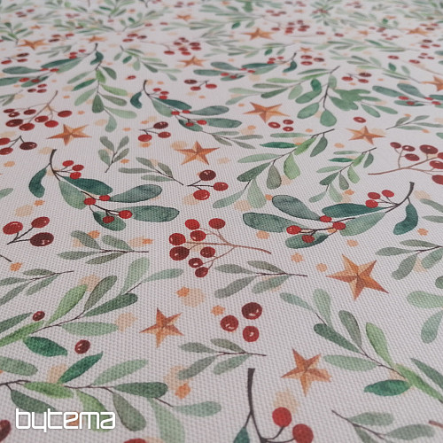 Christmas decorative fabric PIXIES twigs