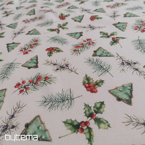 Christmas decorative fabric GALLETAS trees II