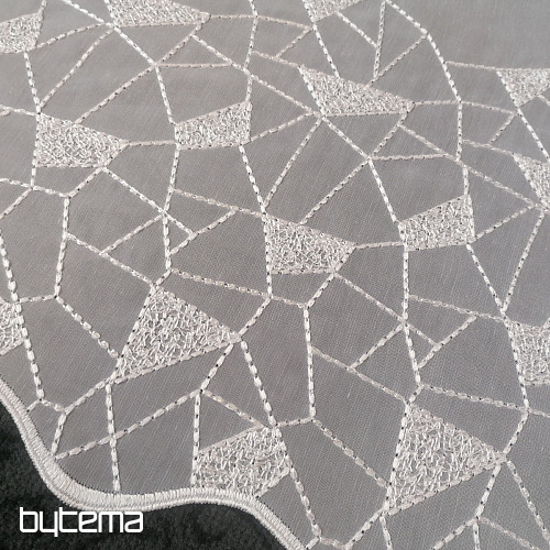 Curtain veil with embroidery V302