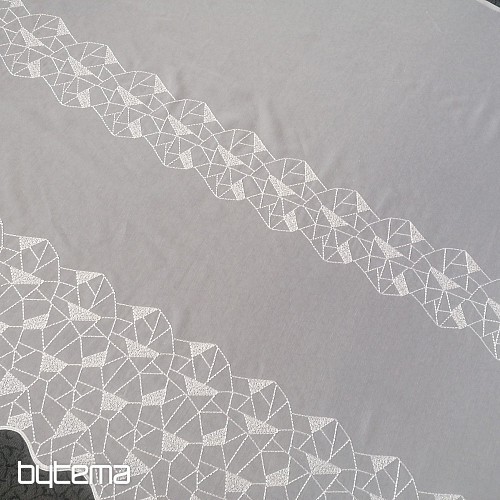 Curtain veil with embroidery V302