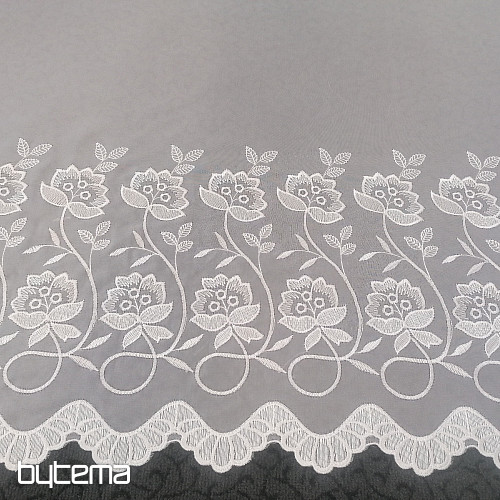 Curtain veil with embroidery 1B 13278