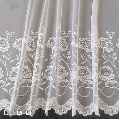 Curtain veil with embroidery 1B 13278
