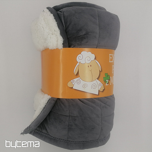Microfiber blanket EXTRA SOFT SHEEP - grey