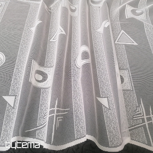 Jacquard curtain 8852/300 white