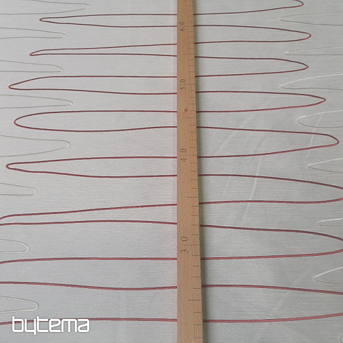 Decorative fabric FORMIA red