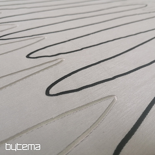 Decorative fabric FORMIA black