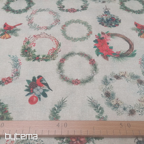 Christmas decorative fabric garland