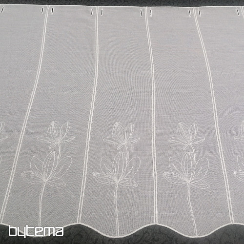 Embroidered curtain for stained glass 11752/0010