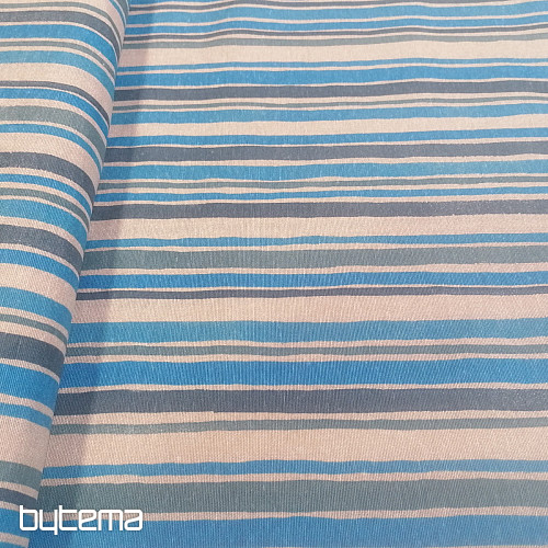 Decorative fabric Blue stripe 2