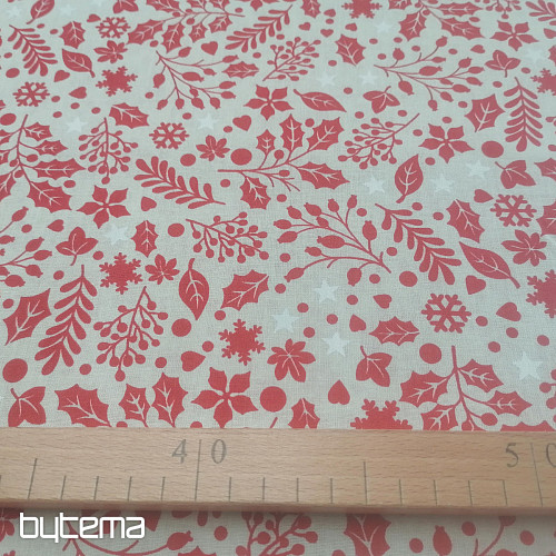 CESMINA cotton fabric red