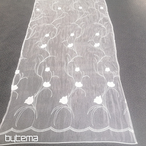 Finished curtain with flowers 100x245 cm
