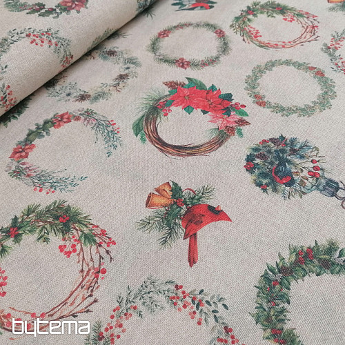 Christmas decorative fabric garland