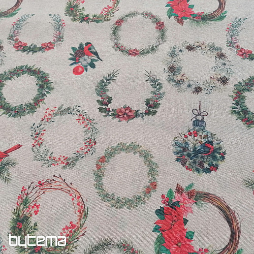 Christmas decorative fabric garland