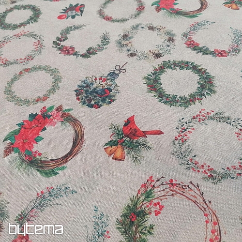 Christmas decorative fabric garland