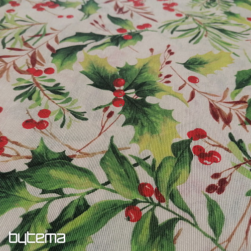 Christmas decorative fabric Holly 3