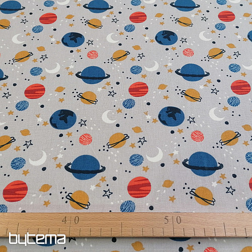 Cotton fabric SPACE