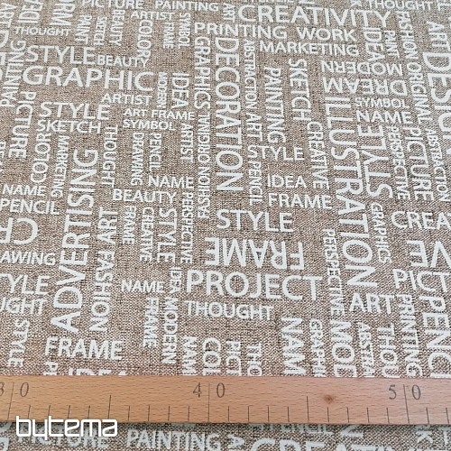 ART LETRAS decorative fabric