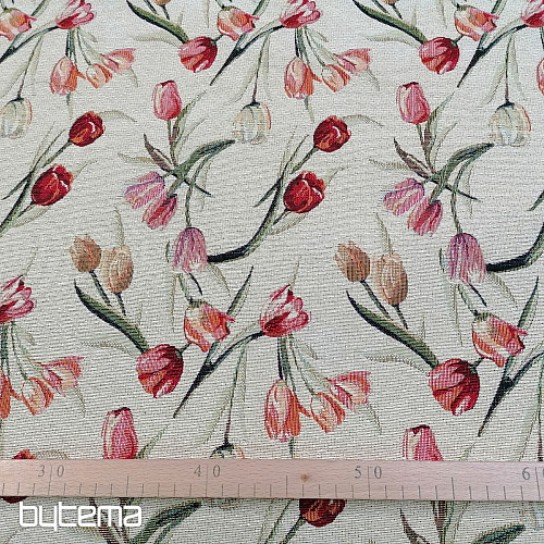 Tapestry fabric TULIPS