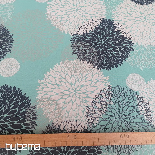 Decorative fabric BLACK OUT Astra turquoise