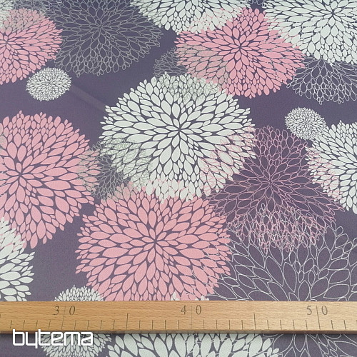 Decorative fabric BLACK OUT Astra lilac