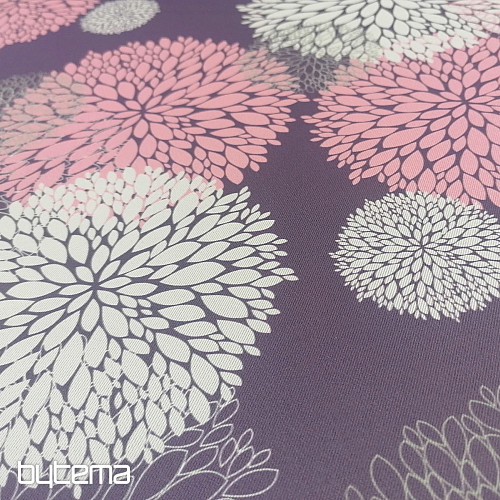 Decorative fabric BLACK OUT Astra lilac