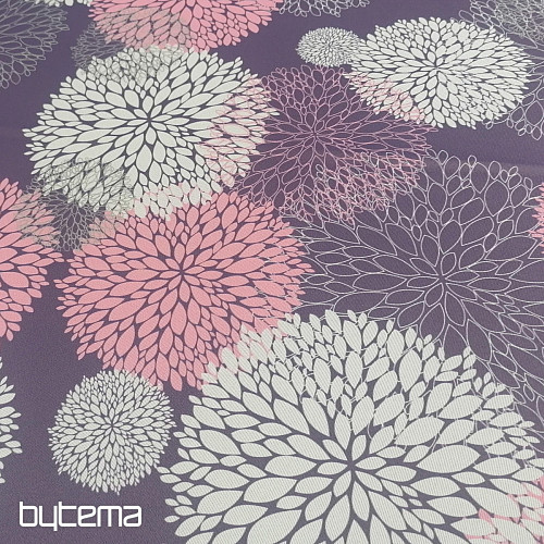 Decorative fabric BLACK OUT Astra lilac