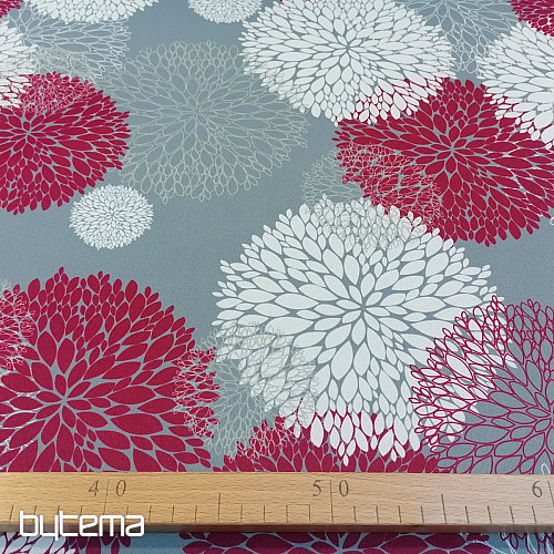 Decorative fabric BLACK OUT Astra burgundy