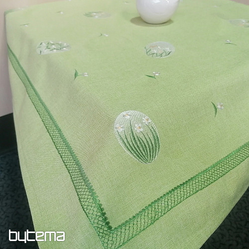 Embroidered Easter tablecloth and Easter egg scarf