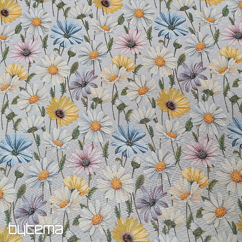 Tapestry fabric DAISIES