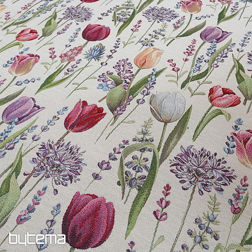 Tapestry fabric TULIPS - SPRING
