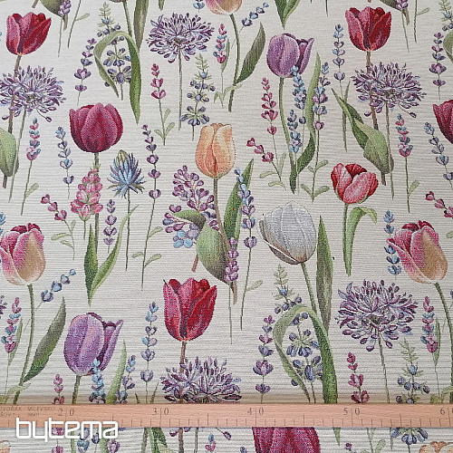 Tapestry fabric TULIPS - SPRING